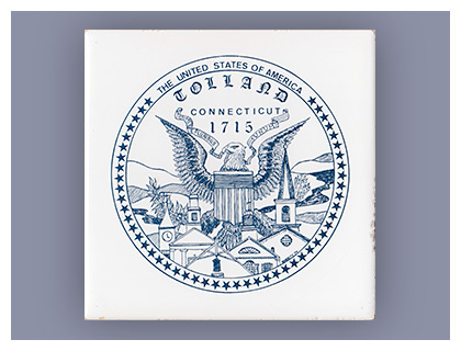 Almanack: Early History of Tolland, Connecticut - Commemorative Trivet