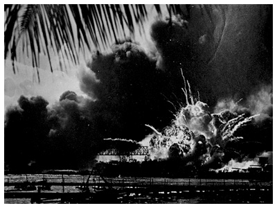 Almanack Feature: The Day of Infamy » U.S.S. Shaw's Magazine Explodes