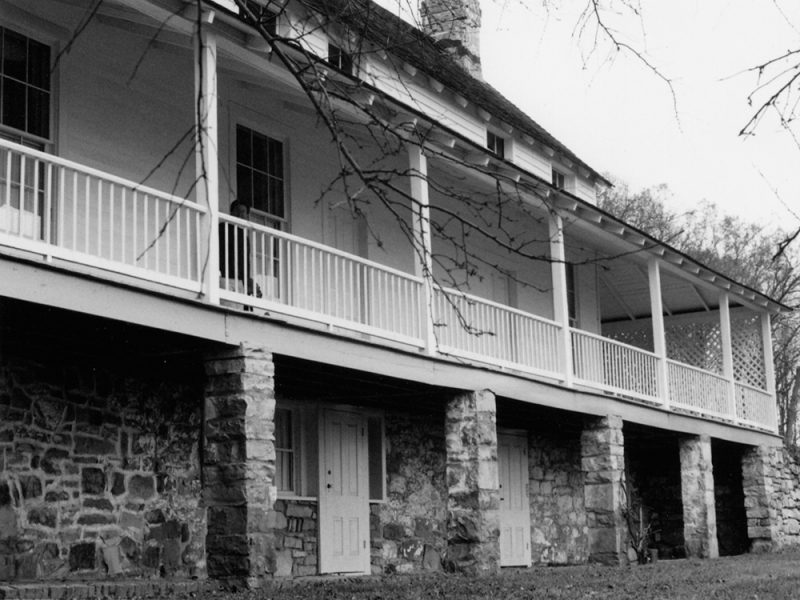 Battles for Chattanooga: [1996] The front of a replication of the original Cravens House