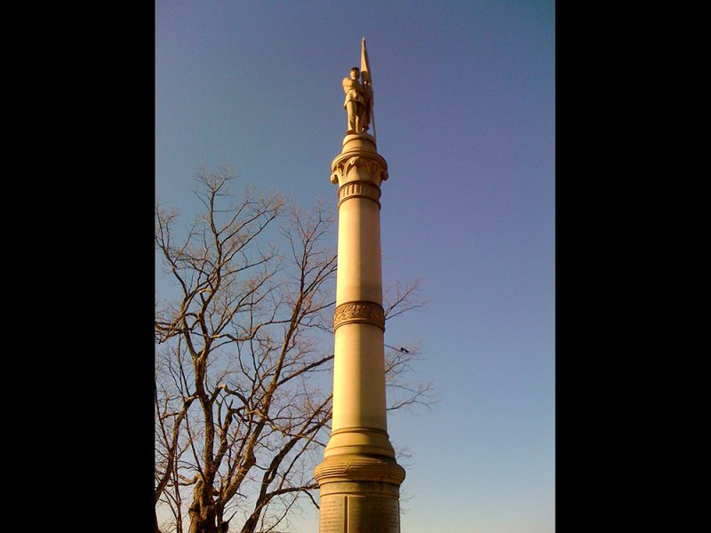 Battles for Chattanooga: [2009] New Jersey monument atop Orchard Knob