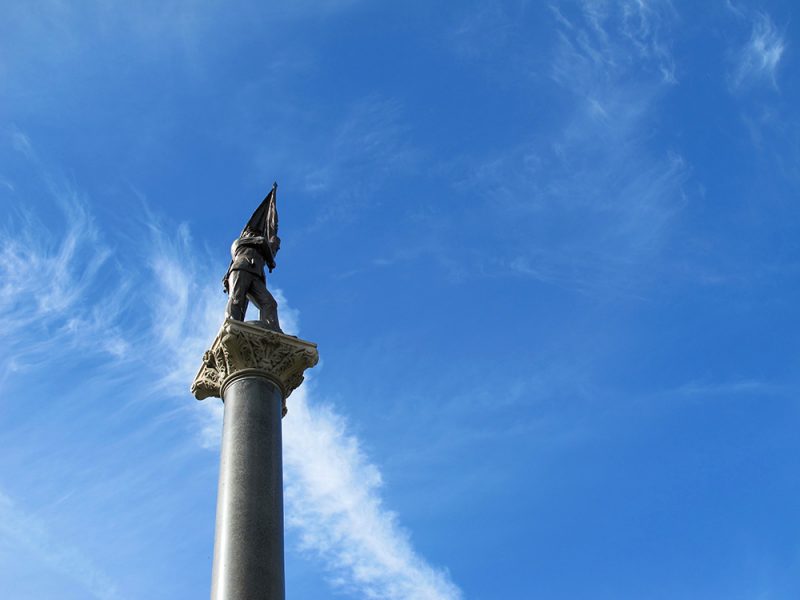 Battles for Chattanooga: [2015] Soldier atop the restored Illinois Monument