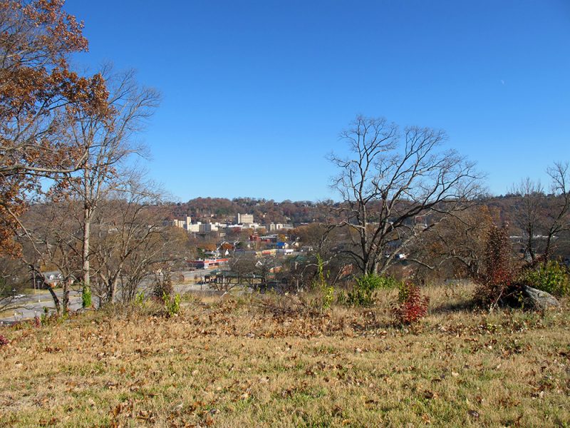 Battles for Chattanooga: [2014] Left-center of the Missionary Ridge line from Orchard Knob, assaulted by Baird's Division