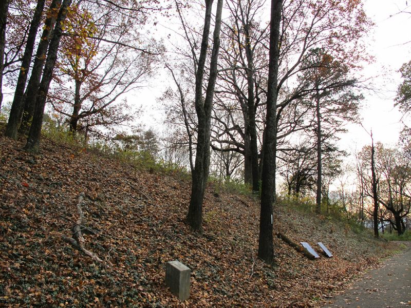Battles for Chattanooga: [2015] The west-facing slope of Tunnel Hill, location of a Confederate counterattack that broke the Union assault attacking from the west